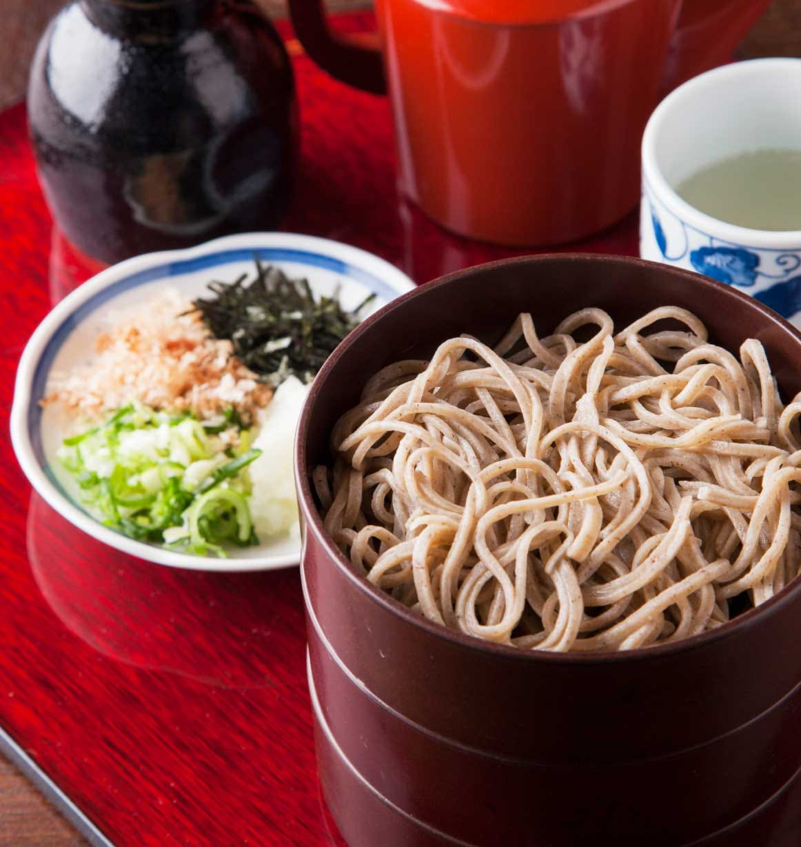 割子そば、薬味